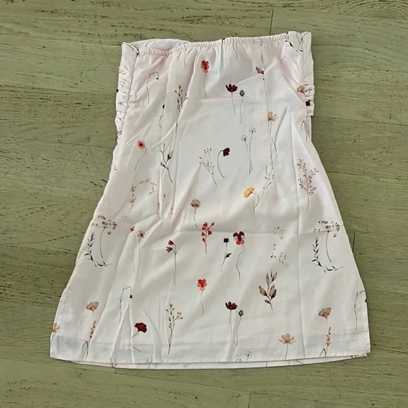 Princess Polly Floral Strapless Mini Dress - Pink and Red - Picture 2 of 3